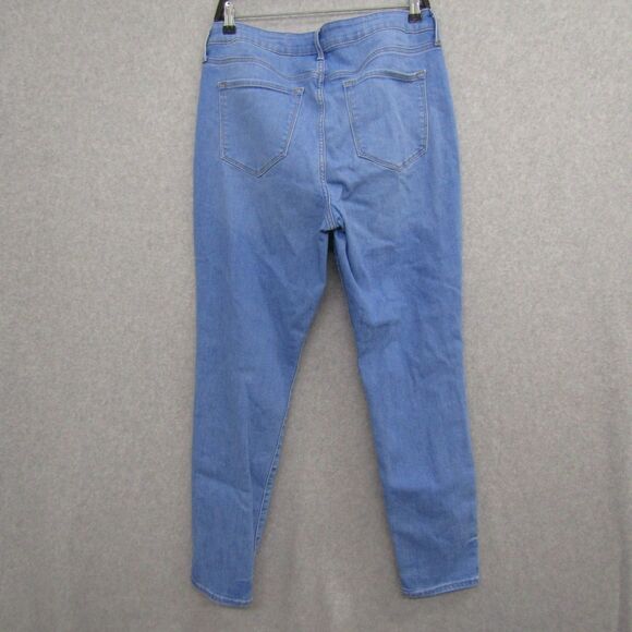 Old Navy Womens 14 Blue Jeans High Rise Rockstar Skinny Casual Preppy - Picture 5 of 13